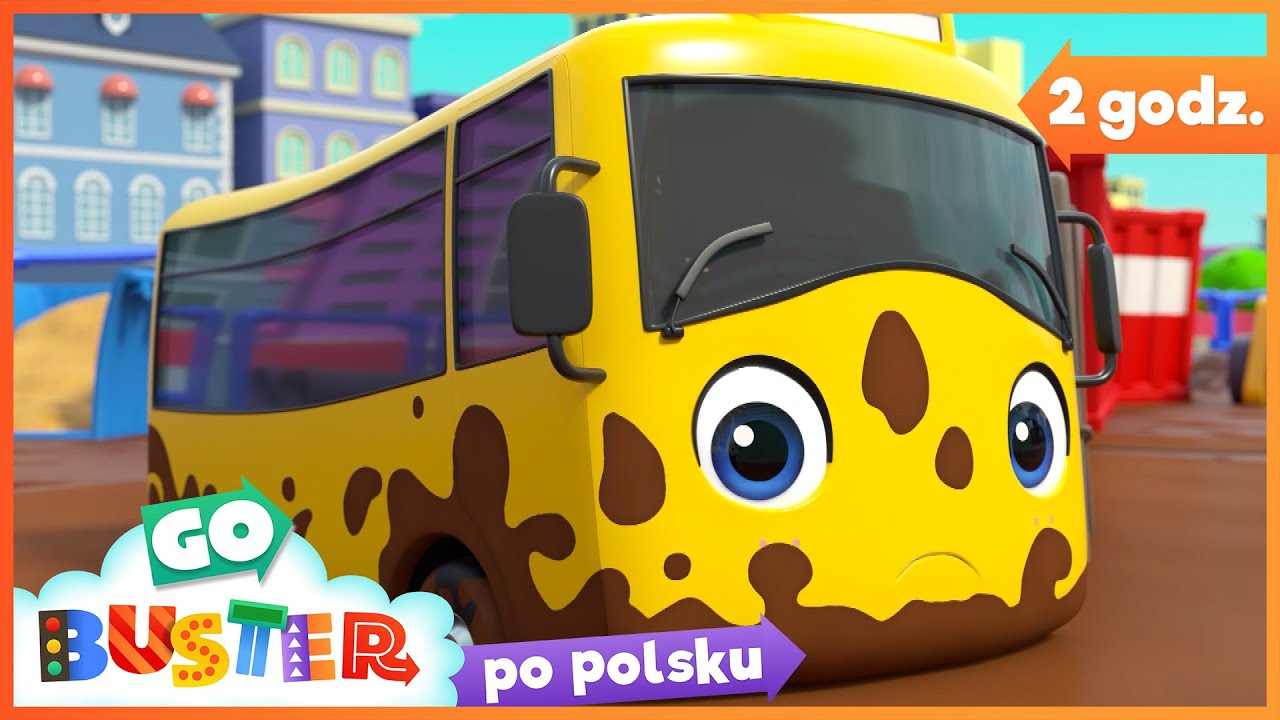 Buster i błotnista pułapka na budowie | Autobus Buster | Bajki dla dzieci | Go Buster po polsku
