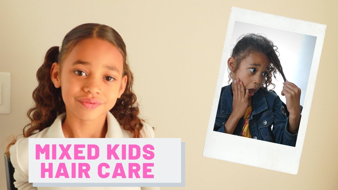 The Kid's Curly Hair Routine | MIXED KIDS HAIR