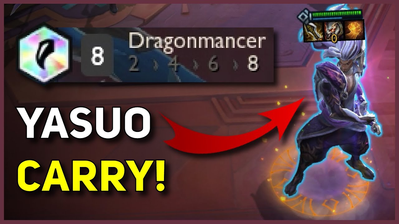 8 DRAGONMANCER YASUO CARRY! 😱 | Teamfight Tactics Set 7.5
