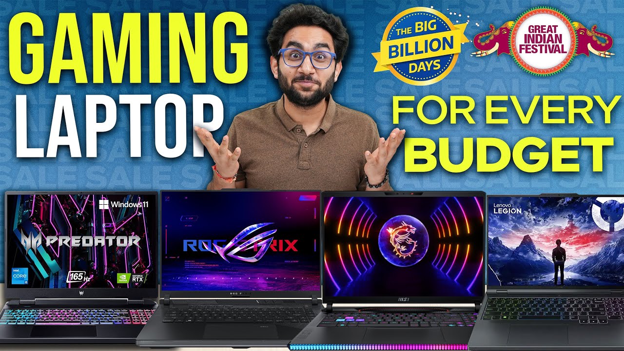 Best Gaming & Productivity Laptops for Every Budget to Buy in the Flipkart & Amazon Sale