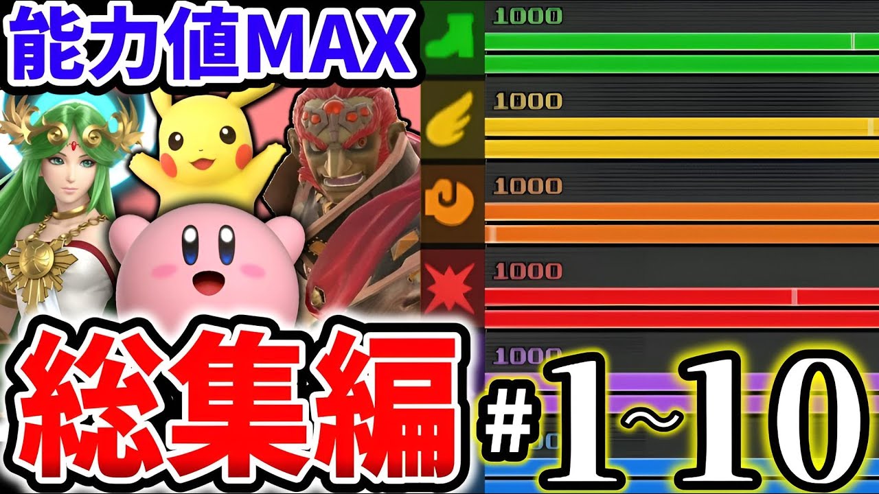 【総集編】全てのファイターで能力値をカンストする超鬼畜道！【スマブラ3DS】【ゆっくり実況】【フィールドスマッシュ】