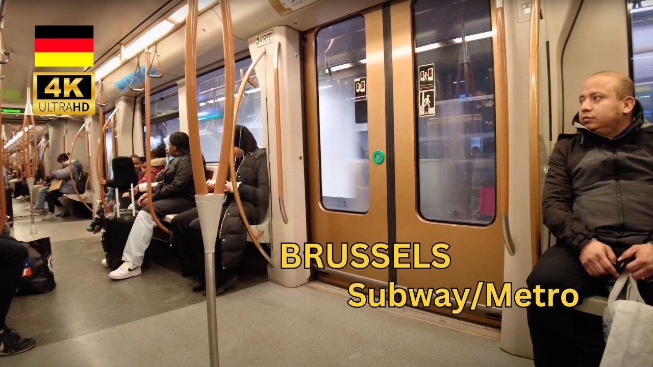 Subway Stations tour & rides in Brussels - Belgium 🇧🇪