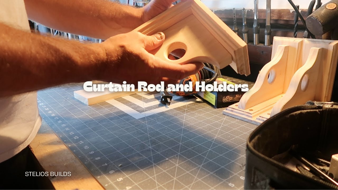 DIY Curtain Rod Holders | Simple Woodworking Project
