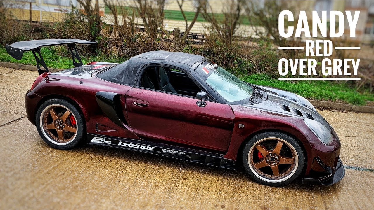 Карамельно-красный на сером — самостоятельная покраска — mr2 spyder turbo
