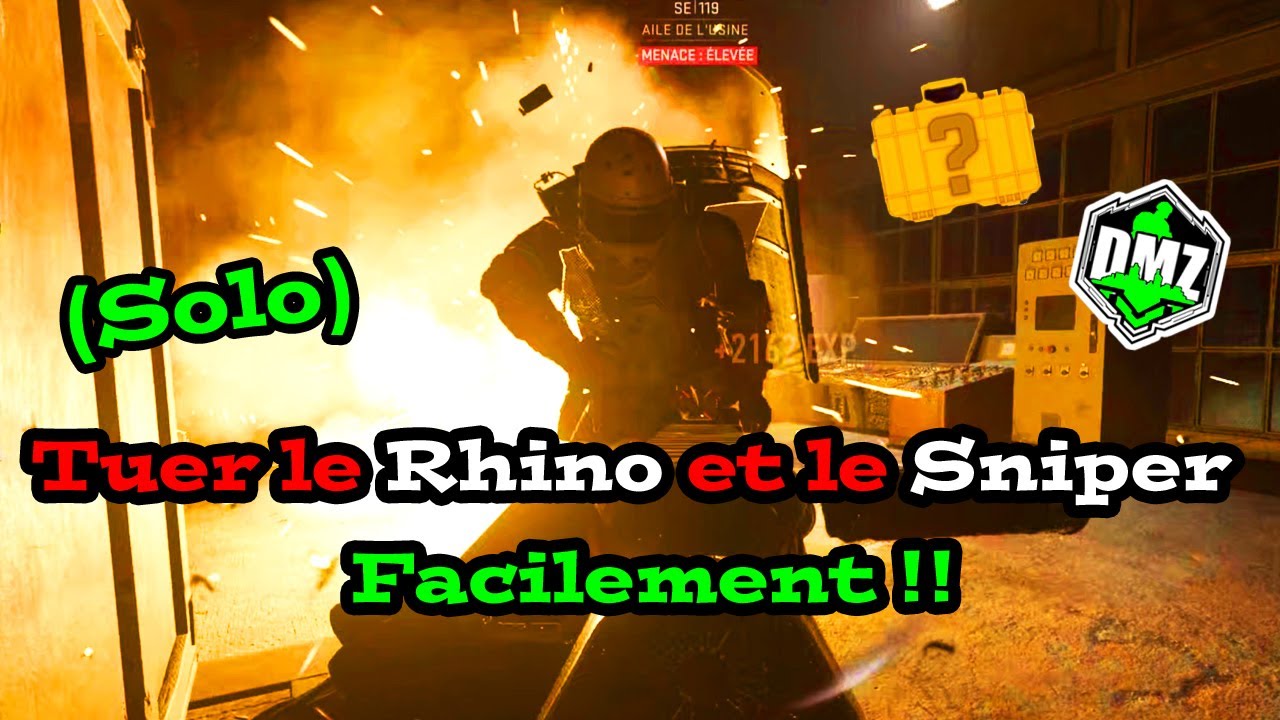 Comment tuer le RHINO et le SNIPER en SOLO et récupérer la VALISE !! DMZ