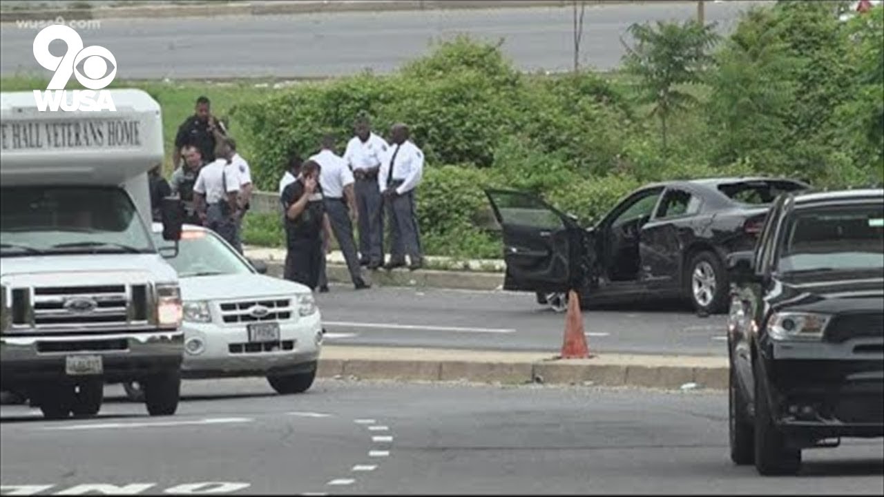 Maryland cop hit by car responding to theft in Temple Hills, shooting and car chase ensue