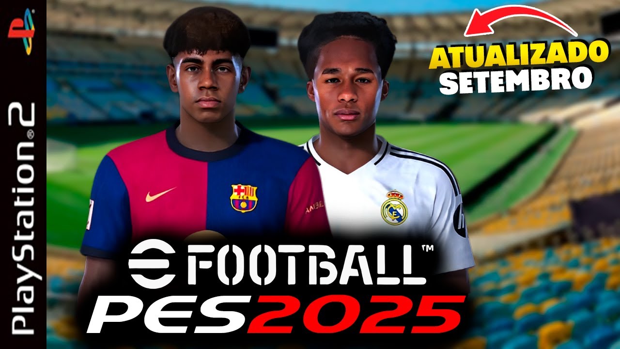 NOVO PES 2025 PS2 ISO DOWNLOAD GRATUITO! EDITOR JRPLAY