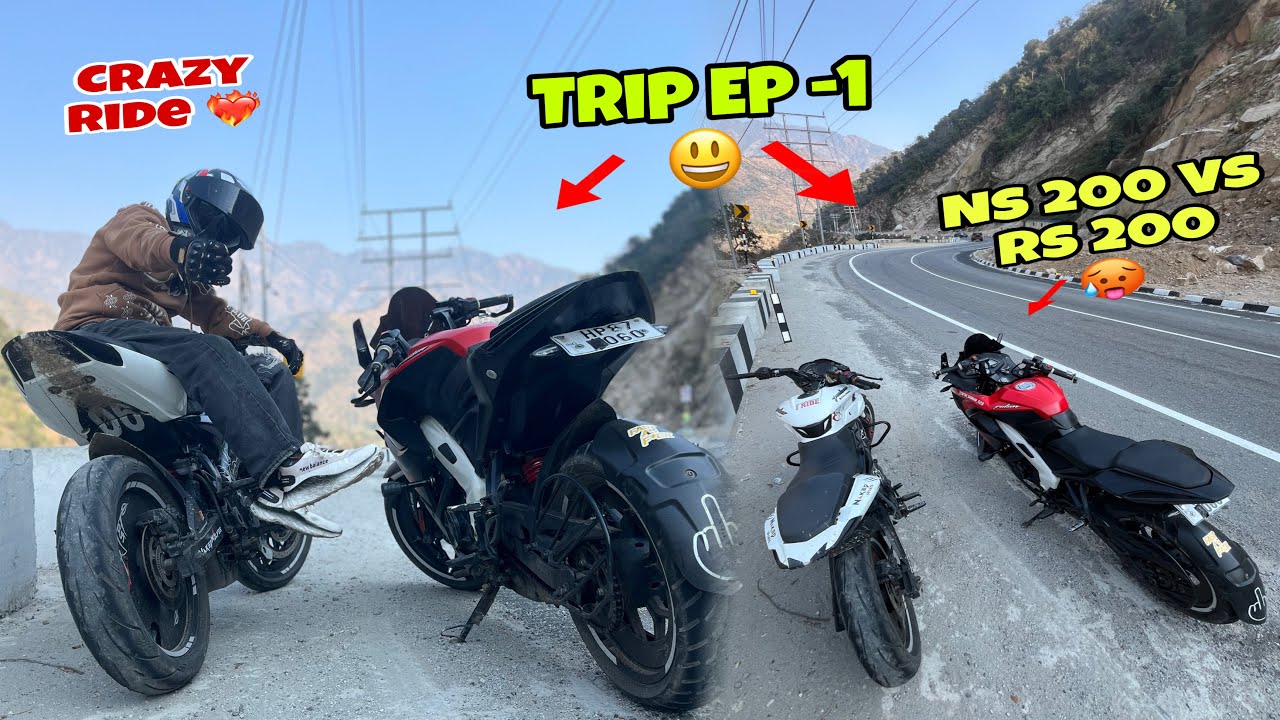 *Crazy Bike Ride 🥵| NS200 vs RS200 | Trip Ep 1 😃*