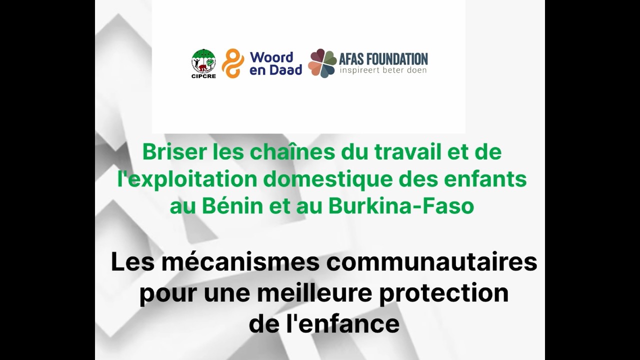 DROITS DES ENFANTS : Quand la communauté devient bouclier 🇧🇯 🇧🇫