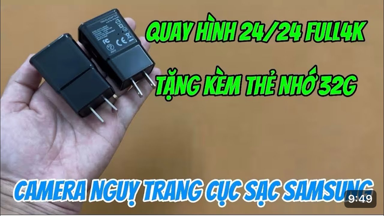 Camera mini nguỵ trang cốc sạc điện thoại mẫu mới 2026 - hướng dẫn dùng camera cốc sạc