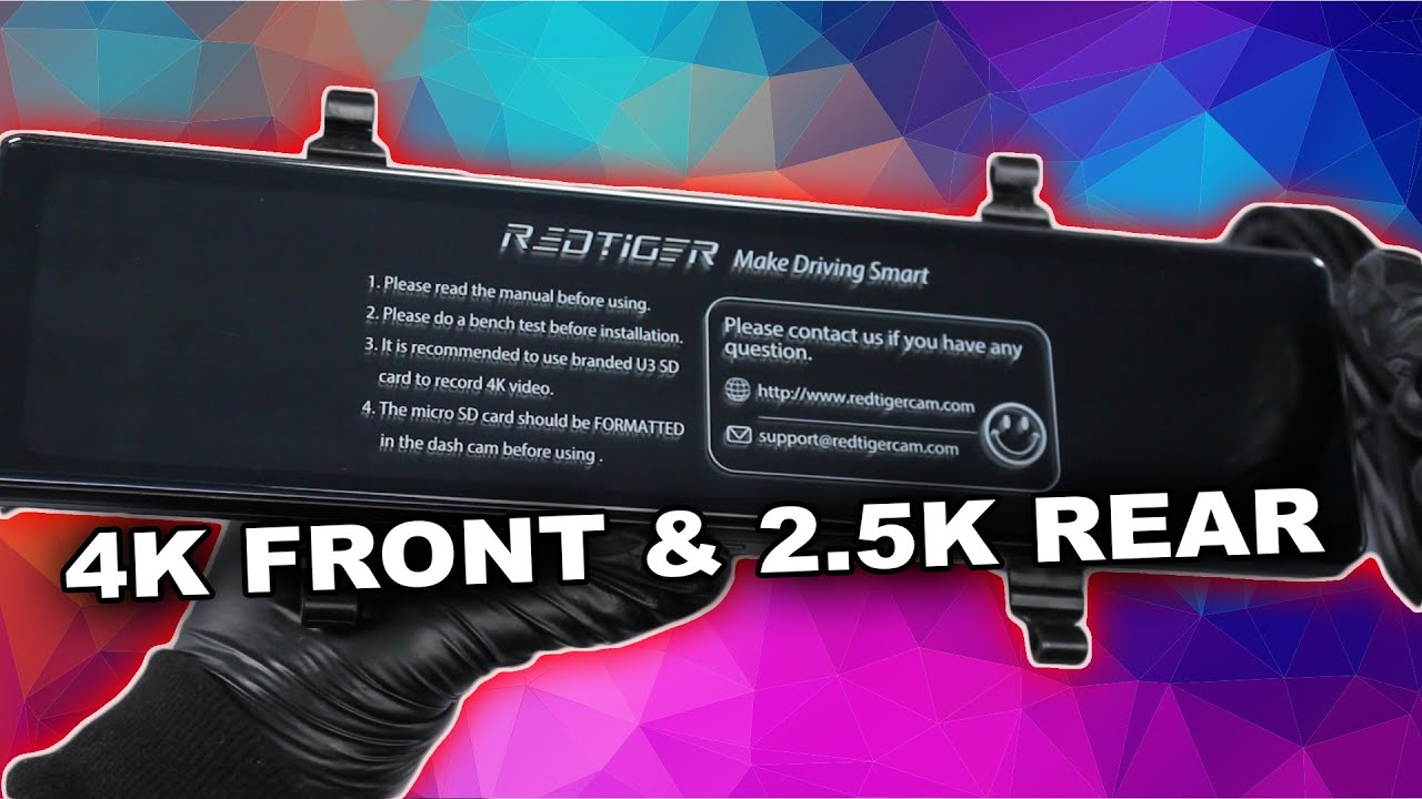 BEST Front and Rearview Mirror Dash Cam? - REDTIGER T27 | Unboxing & Install