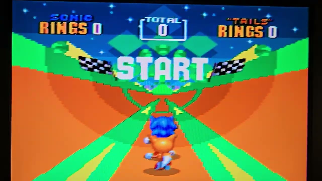 Sonic The Hedgehog 2 Genesis - Getting all chaos emeralds in Emerald Hill Zone