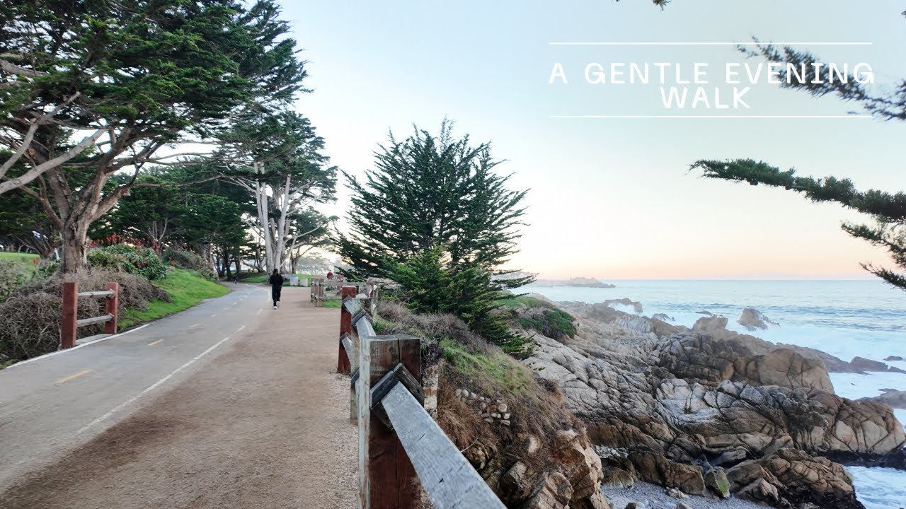 A Gentle Evening Walk in Pacific Grove Monterey Bay, January Calm