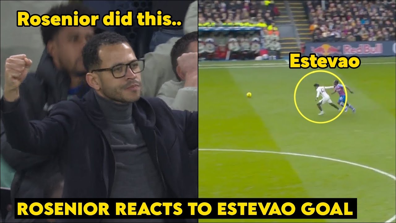 🤯Liam Rosenior Reaction to Estevao Goal Against Crystal Palace, Chelsea 3-1 Crystal Palace Highlight