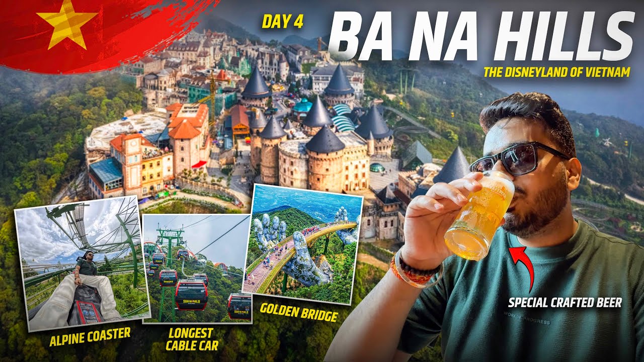 Disneyland Of Vietnam - Sun World BA NA HILLS | Golden Bridge | Alpine Coaster | French Village