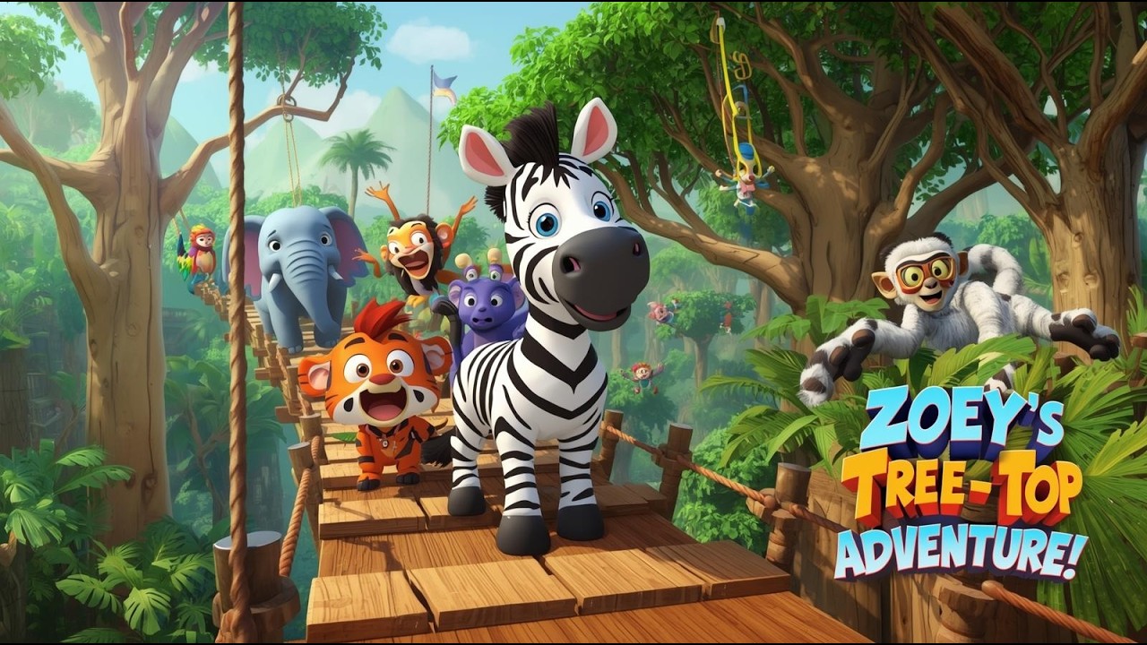 Zoey the Zebra Explorer 🦓🌿 | A Fun Zoo Adventure Story for Kids | StoryBloom