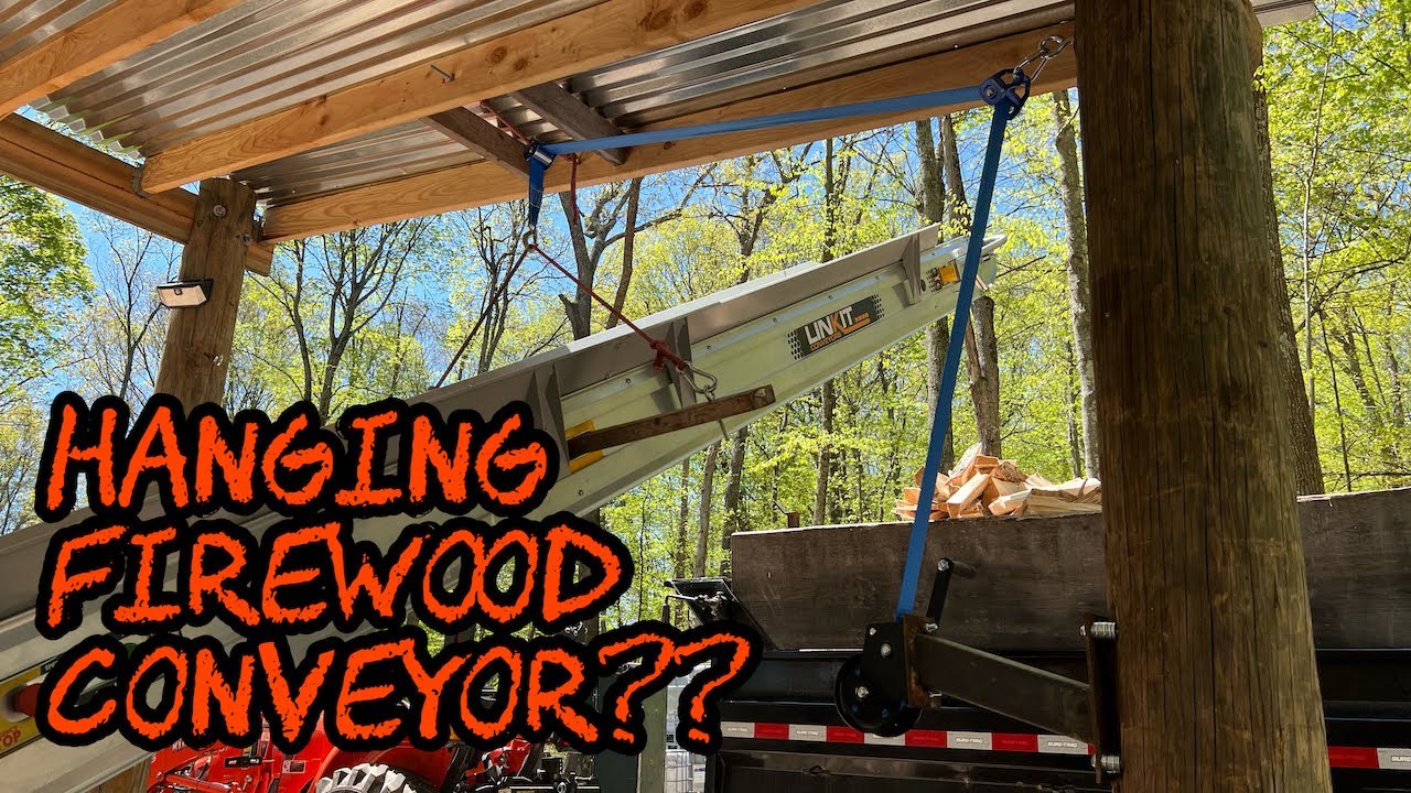 #373 This LINKIT Electric Firewood Conveyor Works Too Well!!!