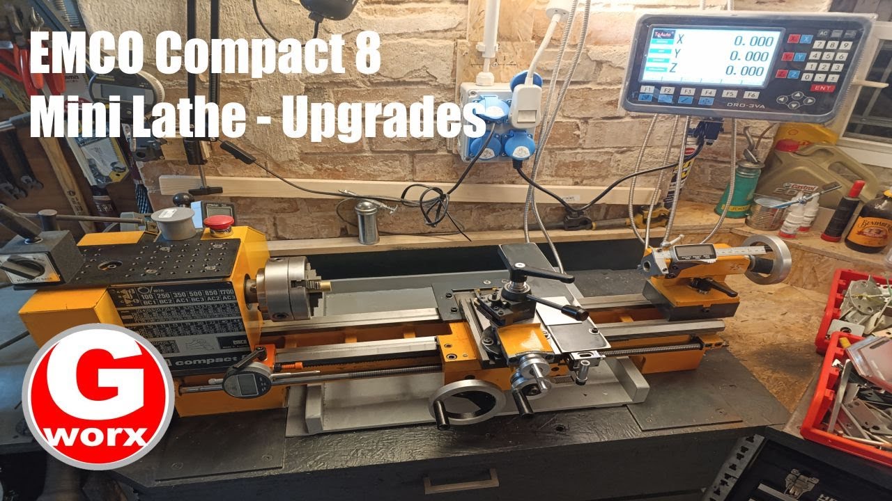 EMCO Compact 8 Mini Lathe - Upgrades and DRO Test