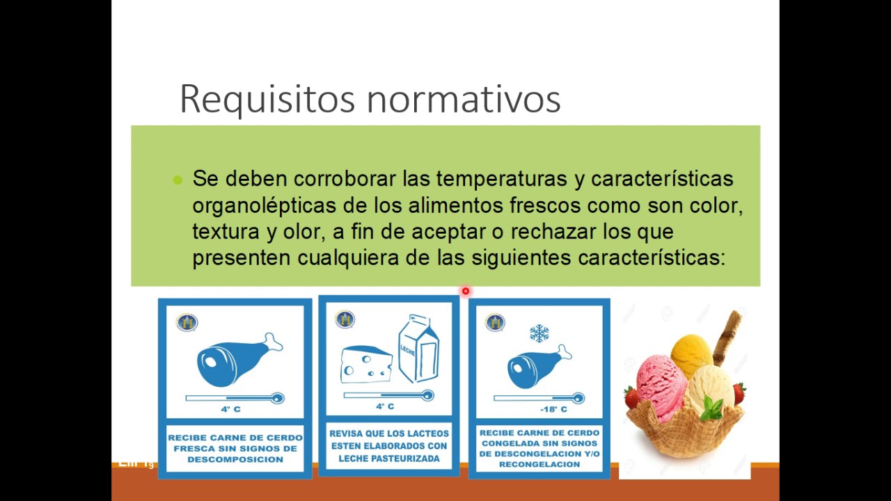 Proceso operativo de la Recepción de alimentos