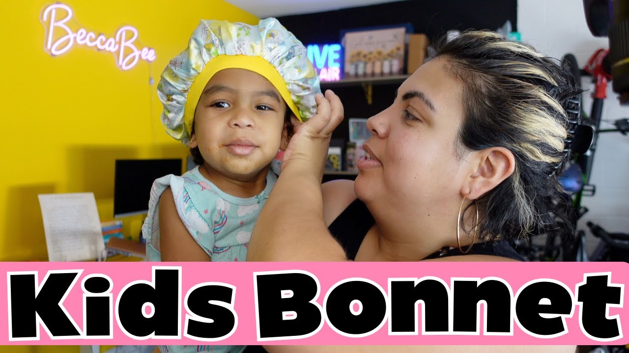 Amazon Mommy Must Have - A kids silk bonnet - sleeping cap for your daughter