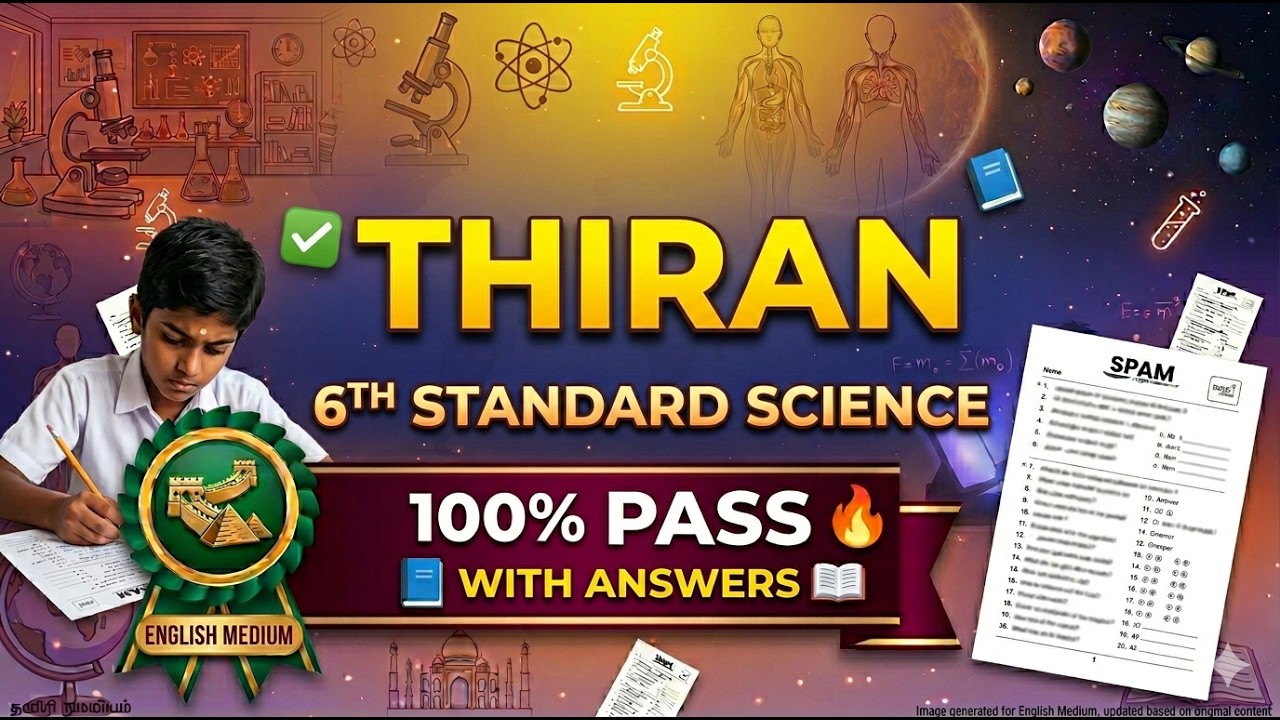 6th Science Third Term Model Question Paper 2026 |Teacher Guide |Blueprint & Answer Key #thiran2026