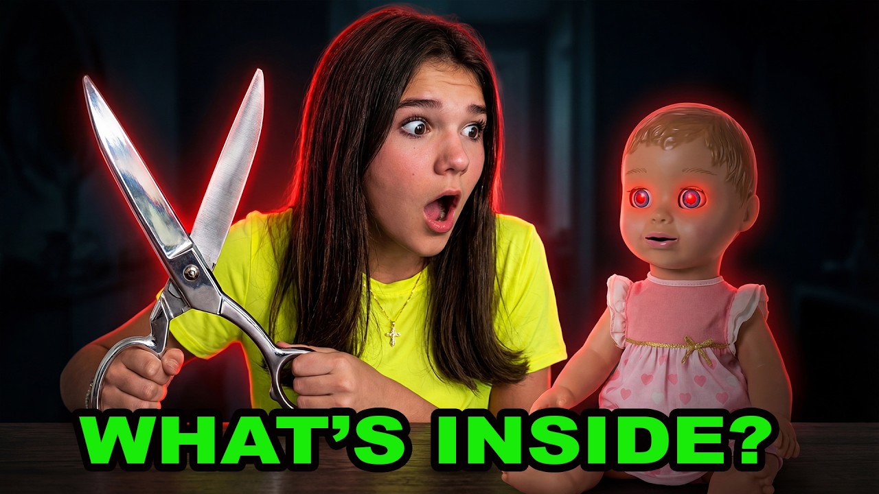 What's Inside Creepy Doll? Cutting Open Haunted Childhool Luvabella Doll