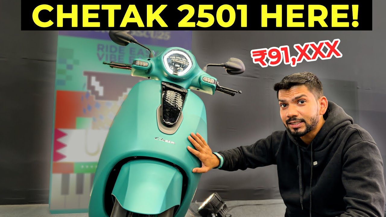 Bajaj Chetak C2501 Launched at ₹91,400 | Complete Walkaround