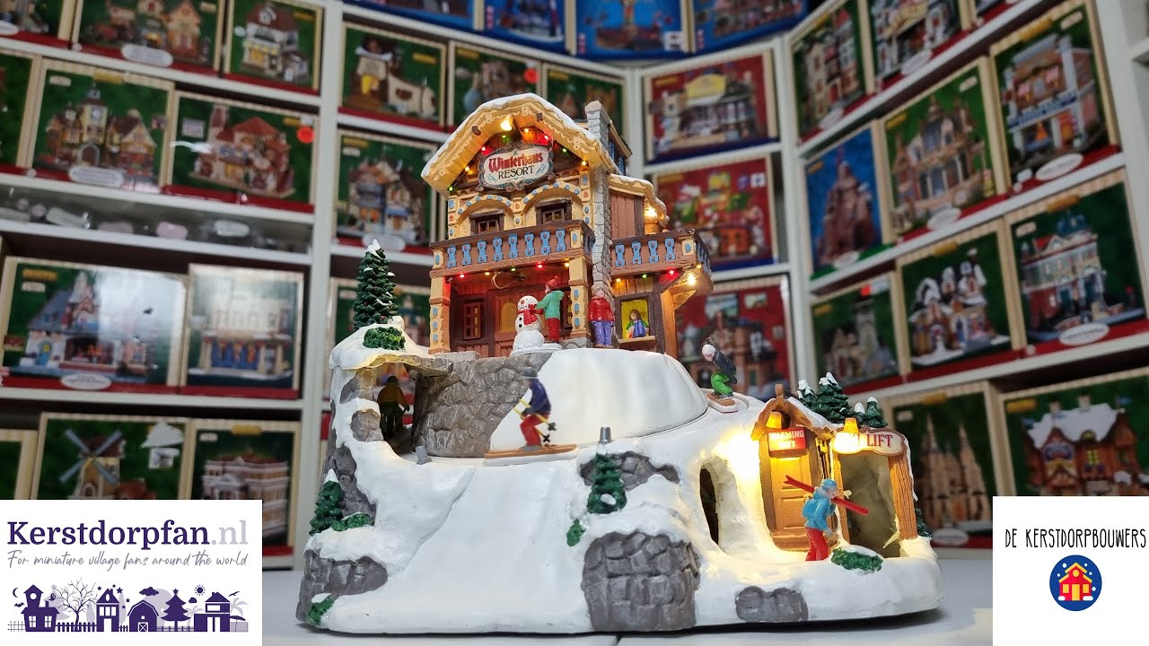 Unboxing the Lemax Winterhaus resort 2021 - De kerstdorpbouwers - Kerstdorpfan.nl