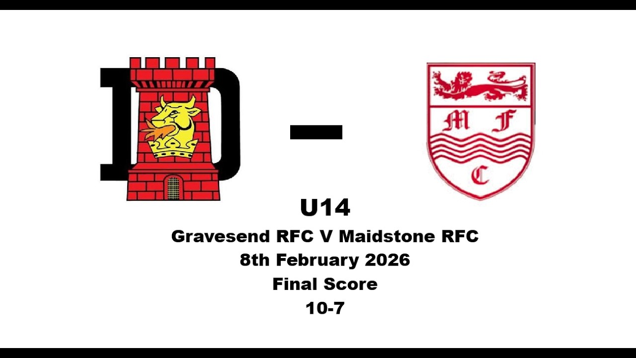 U14s Gravesend RFC v Maidstone RFC 8th February 2026