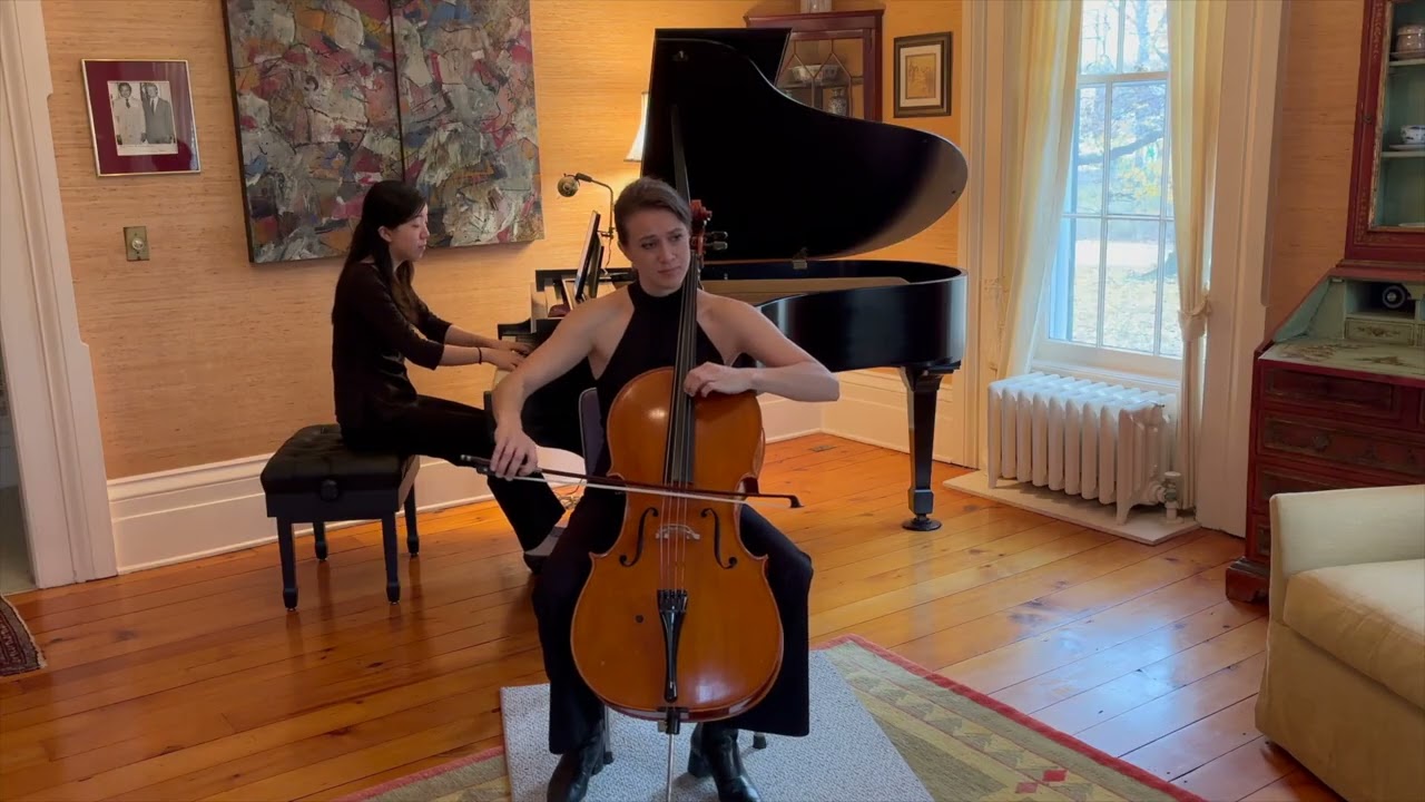 Antonín Dvořák Cello Concerto in B minor 1st Movement - Kristi Roller and Irene Huang