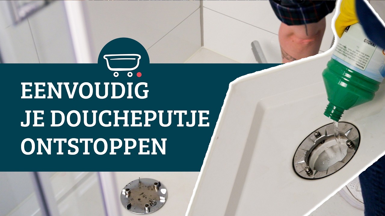 Eenvoudig je doucheputje / afvoer ontstoppen