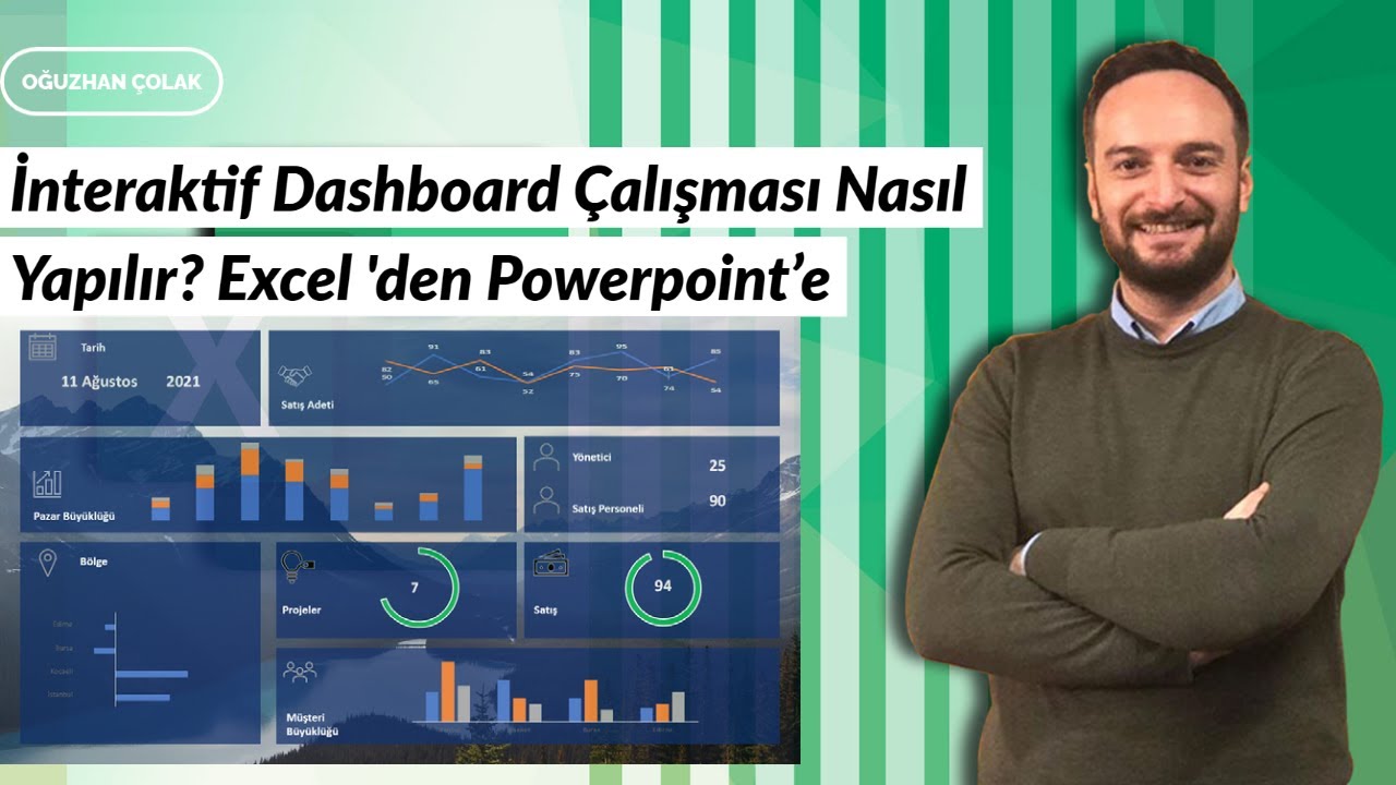 İnteraktif Dashboard Çalışması  Nasıl Yapılır? #Excel 'den Powerpoint’e | Oğuzhan ÇOLAK