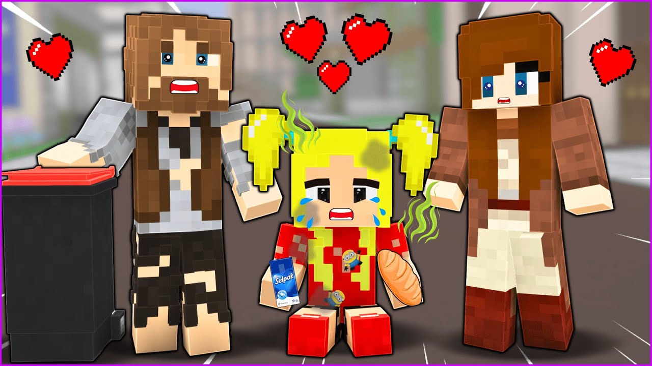 ÇÖPÇÜ AİLE ZAVALLI EBRAR'I EVLAT EDİNDİ! 🥰 - Minecraft