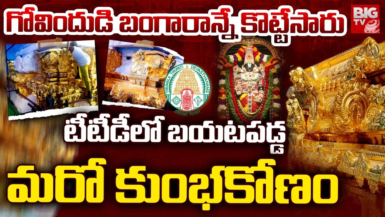తిరుపతిలో దొంగలు పడ్డారు | 50 Kg Gold Scam In Govindaraju Swamy Temple | BIG TV