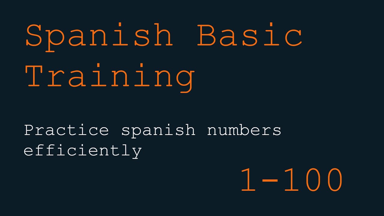 Practice Spanish 🇪🇸 numbers from 1-100 (Listening)