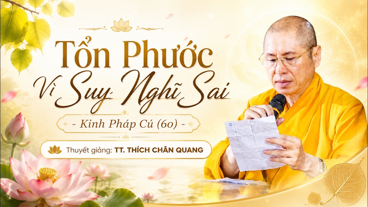 Tổn Phước Vì Suy Nghĩ Sai - Kinh Pháp Cú (60) | Thuyết giảng: TT. Thích Chân Quang
