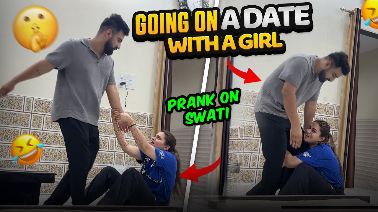 GOING ON DATE WITH A GIRL 😍 PRANK ON SWATI 😂 RajatSwatiVlogs ​⁠​⁠@rajatbornstar ​⁠​⁠@SwatiMonga