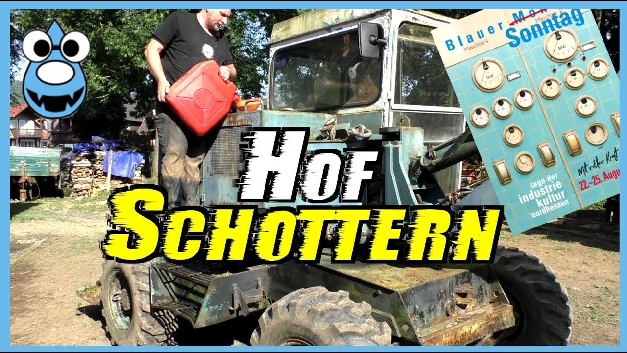 Hof Schottern mit Bagger und Rüttelplatte🔨Vorbereitungen und 