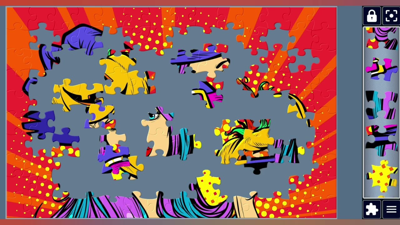 Pop Art retro vector illustration vintage kitsch 🎨🎃🌈//jigsaw puzzles Craft🧩//Amazing puzzles Art🧩//