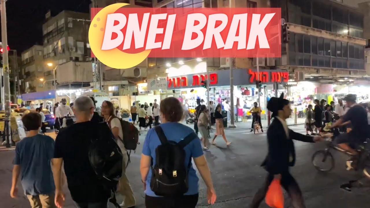 BNEI BRAK 2021, ULTRA ORTHODOX CITY, Walk AND KOSHER FOOD, Israel
