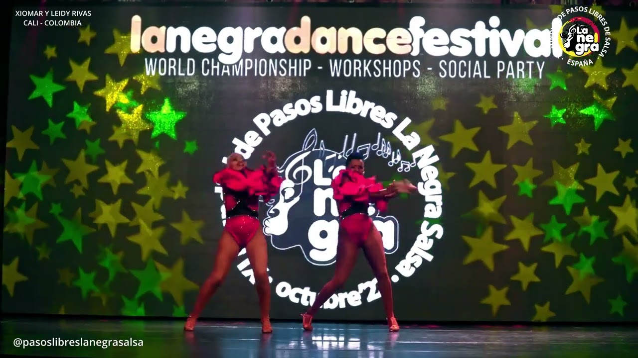 XIOMAR Y LEIDY RIVAS - 5º PUESTO dúo femenino XI Mundial de Pasos Libres La Negra Salsa 2022