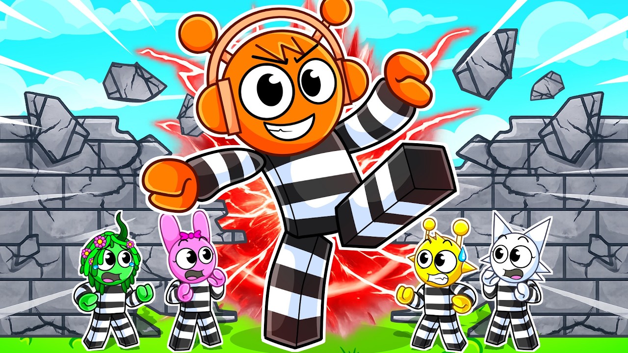 В Roblox нужно пинать стены, чтобы сбежать из тюрьмы!