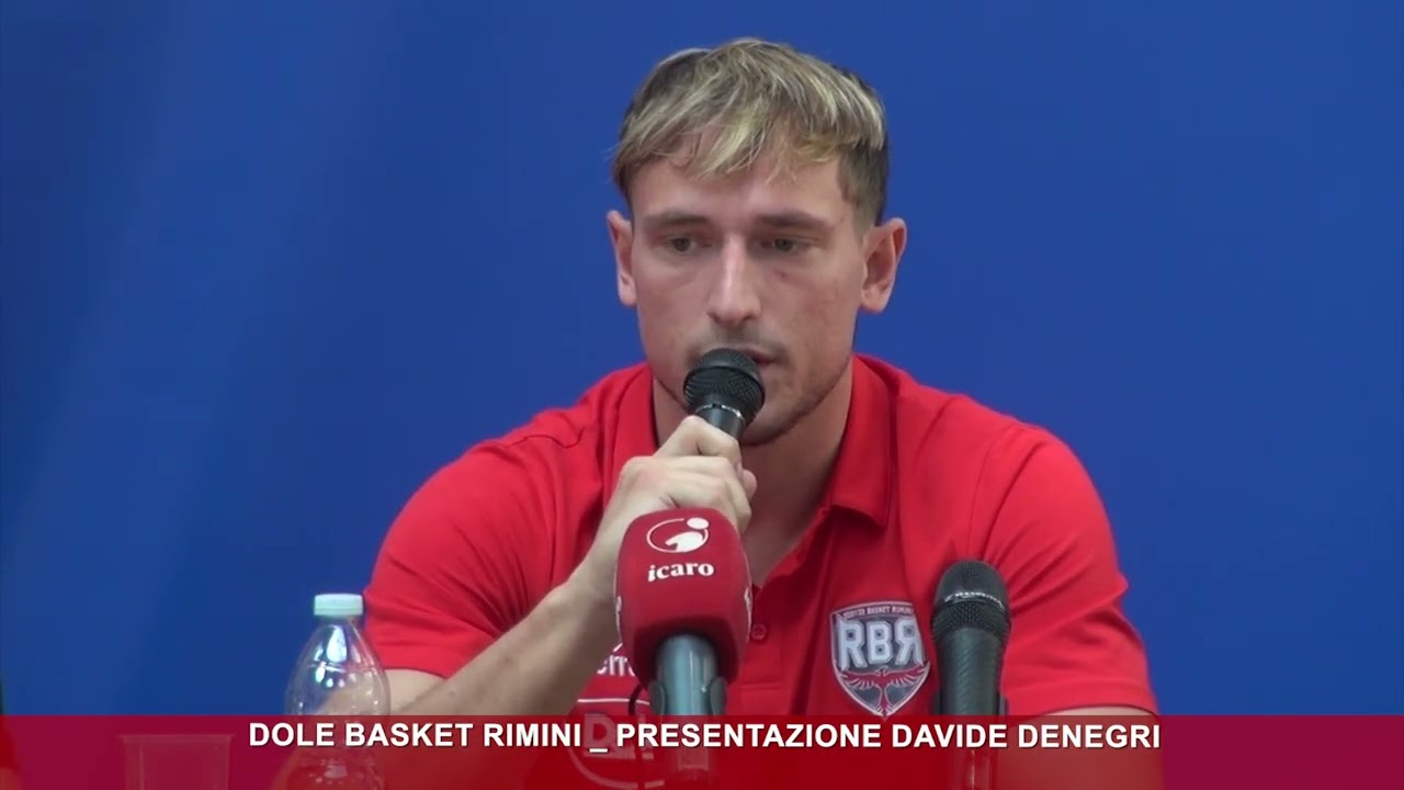 Dole Basket Rimini: la presentazione del play-guardia Davide Denegri