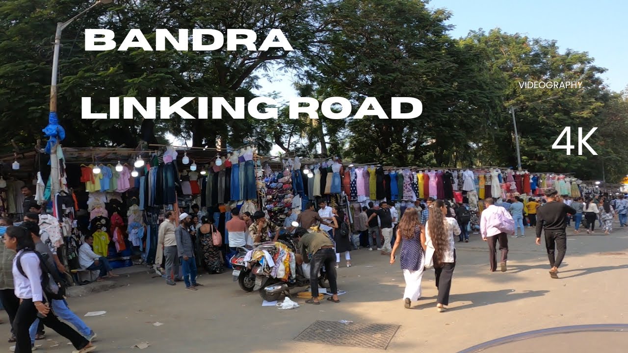Linking Road Bandra Street | Mumbai 4k