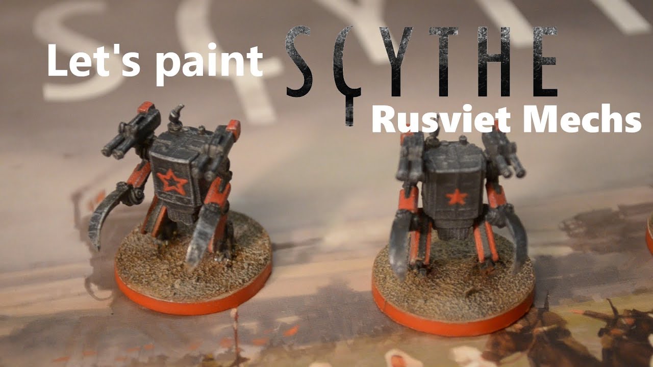 Scythe Rusviet Mechs | Let's Paint
