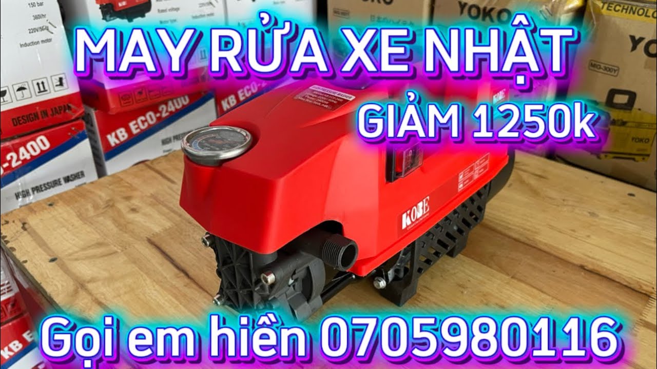 🔴Máy rửa xe 🔴kobe Eco 2400 Nhật Sài gia đình 