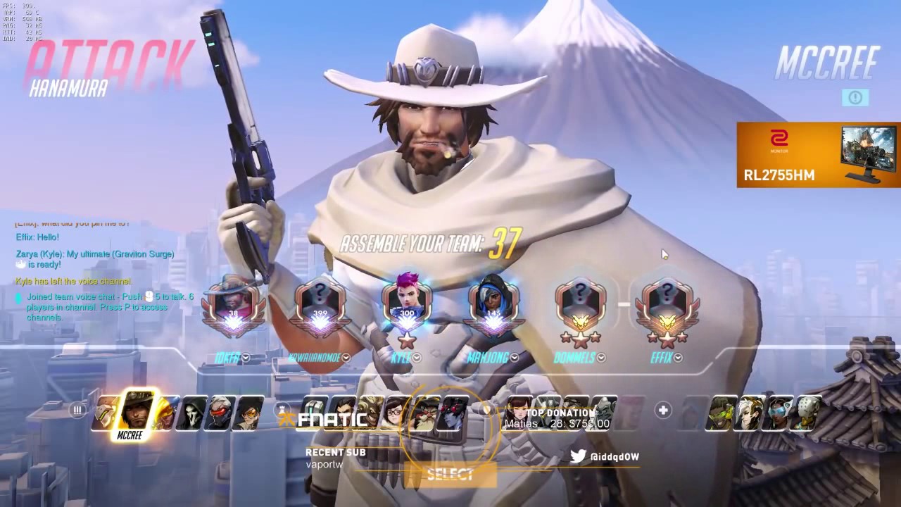 FNATIC IDDQD MCCREE PRO AIM [COMPETITIVE 2017] - OVERWATCH