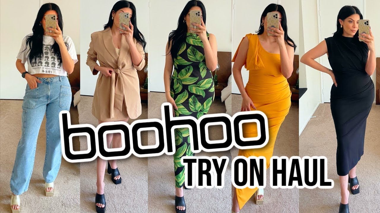 Spring Summer 2023 Boohoo Dress Try On Haul
