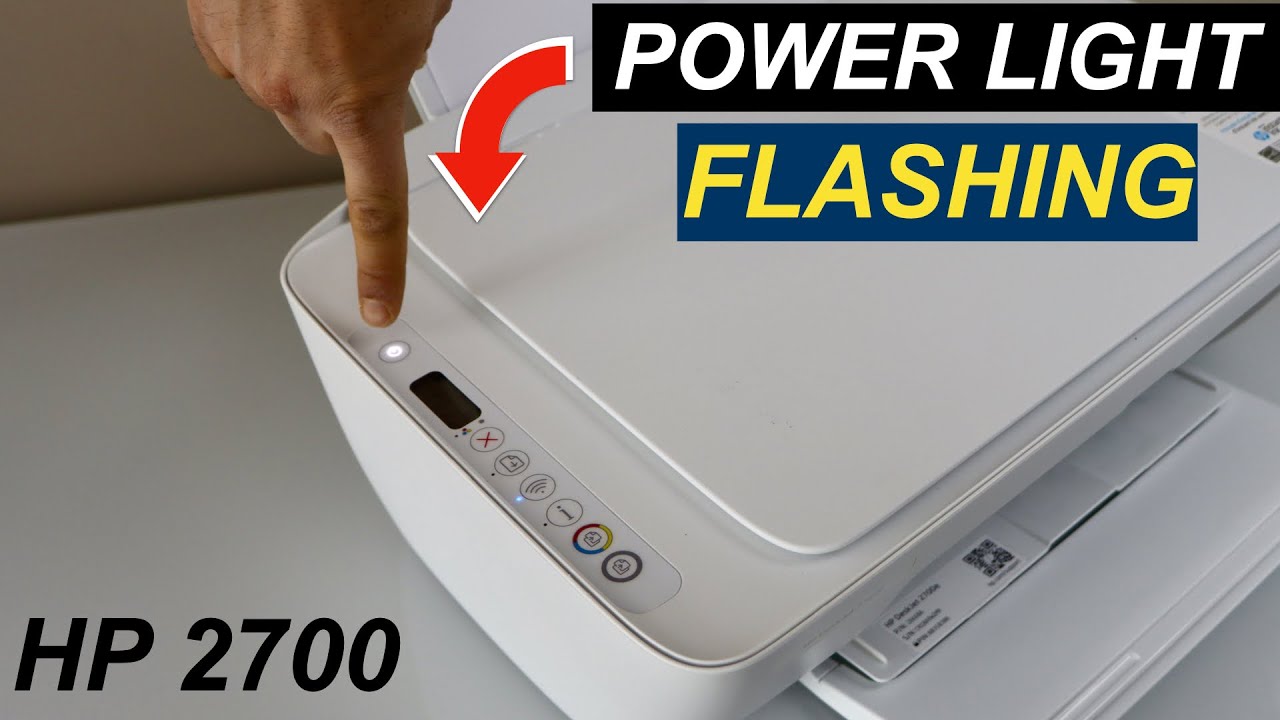 HP DeskJet 2700 Power Light Flashing ?
