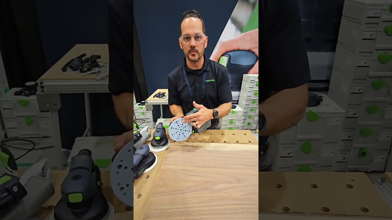The new Festool ETSC 2 cordless sander with built-in LED light. #festool #festoolusa #paintingbyjuan